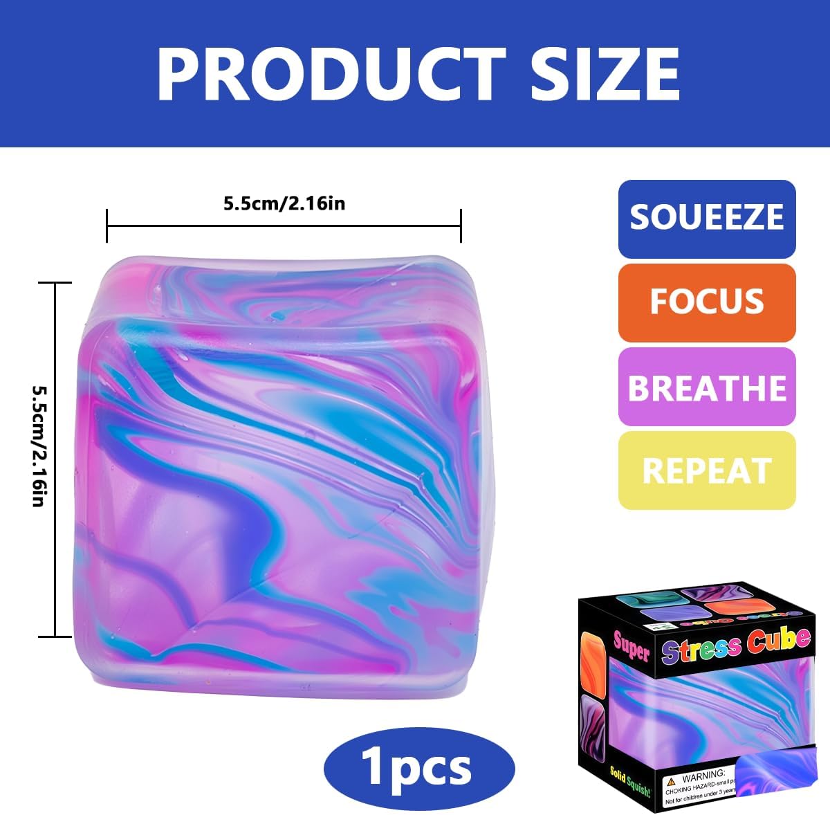 Squishy Ice Cube Antistress Kawaii