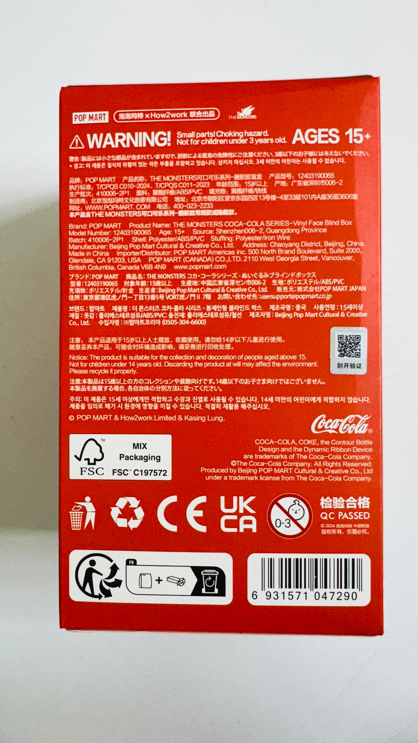 Labubu Cocacola Blind BoX Originale