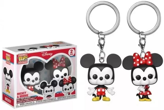 MINI FUNKO POP KEYCHAIN DISNEY MICKEY & MINNIE PORTACHIAVE