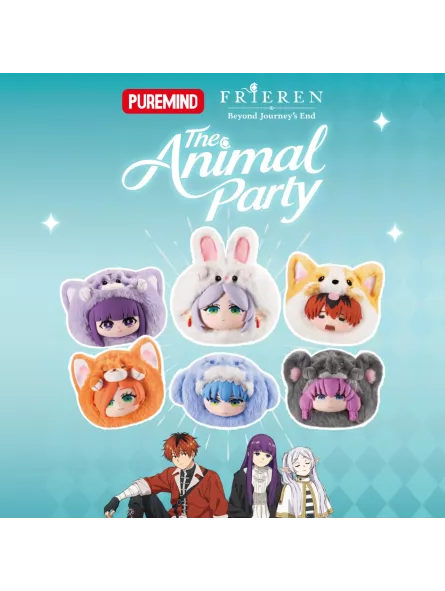 Frieren The Animal Party EAKI – collezione di peluche con costumi animali, una blind box singola