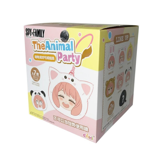 SPY FAMILY The Animal Party EAKI – scatola singola con peluche portachiavi Anya a sorpresa